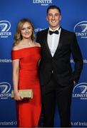 24 April 2018; On arrival at the Leinster Rugby Awards Ball are Laura Higgins and Darragh Curley. The Awards, taking place at the InterContinental Dublin and MC’d by Darragh Maloney, were a celebration of the 2017/18 Leinster Rugby season to date and over the course of the evening Leinster Rugby acknowledged the contributions of retirees Isa Nacewa, Richardt Strauss and Jamie Heaslip as well as presenting Leinster Rugby caps to departees Jordi Murphy, Cathal Marsh and Peadar Timmins. Former Leinster and Ireland player Paul McNaughton was inducted into the Guinness Hall of Fame. Some of the other Award winners on the night included; Blackrock College (Deep River Rock School of the Year), Hugh Woodhouse, Mullingar RFC (Beauchamps Contribution to Leinster Rugby Award), MU Barnhall RFC (CityJet Senior Club of the Year), Gorey Community School (Irish Independent Development School of the Year Award), Wicklow RFC (Bank of Ireland Junior Club of the Year) and Nora Stapleton (Energia Women’s Rugby Award). Photo by Ramsey Cardy/Sportsfile