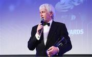 24 April 2018; Paul McNaughton with the Guinness Hall of Fame award. The Awards, taking place at the InterContinental Dublin and MC’d by Darragh Maloney, were a celebration of the 2017/18 Leinster Rugby season to date and over the course of the evening Leinster Rugby acknowledged the contributions of retirees Isa Nacewa, Richardt Strauss and Jamie Heaslip as well as presenting Leinster Rugby caps to departees Jordi Murphy, Cathal Marsh and Peadar Timmins. Former Leinster and Ireland player Paul McNaughton was inducted into the Guinness Hall of Fame. Some of the other Award winners on the night included; Blackrock College (Deep River Rock School of the Year), Hugh Woodhouse, Mullingar RFC (Beauchamps Contribution to Leinster Rugby Award), MU Barnhall RFC (CityJet Senior Club of the Year), Gorey Community School (Irish Independent Development School of the Year Award), Wicklow RFC (Bank of Ireland Junior Club of the Year) and Nora Stapleton (Energia Women’s Rugby Award). Photo by Ramsey Cardy/Sportsfile