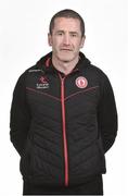 24 April 2018; Tyrone Forwards Coach Stephen O.Neill during Tyrone Football Squad Portraits 2018 at Garvaghey in Co Tyrone. Photo by Oliver McVeigh/Sportsfile