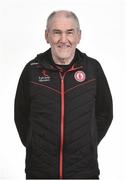 24 April 2018; Tyrone Manager Mickey Harte during Tyrone Football Squad Portraits 2018 at Garvaghey in Co Tyrone. Photo by Oliver McVeigh/Sportsfile