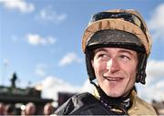 25 April 2018; Jockey David Mullins after winning the Coral Punchestown Gold Cup on Bellshill at Punchestown Racecourse in Naas, Co. Kildare. Photo by Seb Daly/Sportsfile
