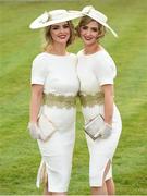26 April 2018; Twin sisters Davinia and Dawn Knight from Portarlington, Co. Offaly at Punchestown Racecourse in Naas, Co. Kildare. Photo by Matt Browne/Sportsfile