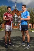 26 April 2018; Gearóid McInerney of Galway, left, and Chris Crummy of Dublin in attendance at the Leinster GAA Senior Hurling Championship 2018 Launch, at McKee Barracks in Cabra, Dublin. Photo by Seb Daly/Sportsfile