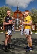 26 April 2018; Eoin Murphy of Kilkenny, left, and David Dunne of Wexford in attendance at the Leinster GAA Senior Hurling Championship 2018 Launch, at McKee Barracks in Cabra, Dublin. Photo by Seb Daly/Sportsfile