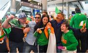 26 April 2018; Gold Medallist Daina Moorehouse and her family during Team Ireland homecoming at Dublin Airport. Photo by Harry Murphy/Sportsfile