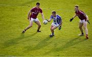 26 April 2018; Kieran Kennedy of Ballyboden St Enda's in action against Brian Howard, left, and Robert Diffley of Raheny during the Dublin County Senior Football Championship Group 1 match between Ballyboden St Enda's and Raheny at Parnell Park in Dublin. Photo by Harry Murphy/Sportsfile