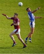26 April 2018; Cian Ivers of Raheny in action against Darragh Nelson of Ballyboden St Enda's during the Dublin County Senior Football Championship Group 1 match between Ballyboden St Enda's and Raheny at Parnell Park in Dublin. Photo by Harry Murphy/Sportsfile