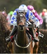 27 April 2018; Kemboy, with Paul Townend up, on their way to winning The EMS Copiers Novice Handicap Steeplechase after jumping the last at Punchestown Racecourse in Naas, Co. Kildare. Photo by Matt Browne/Sportsfile