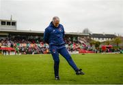 27 April 2018; Cork City manager John Caulfield replaces a divot in the pitch prior to the SSE Airtricity League Premier Division match between Cork City and Dundalk at Turner's Cross, in Cork. Photo by Eóin Noonan/Sportsfile