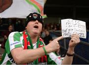 27 April 2018; Cork City supporter Jim &quot;Moses&quot; Ryan from Farranree, Cork prior to the SSE Airtricity League Premier Division match between Cork City and Dundalk at Turner's Cross, in Cork. Photo by Eóin Noonan/Sportsfile
