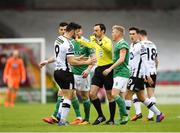 27 April 2018; Patrick Hoban of Dundalk protests to referee Neil Doyle during the SSE Airtricity League Premier Division match between Cork City and Dundalk at Turner's Cross, in Cork. Photo by Eóin Noonan/Sportsfile