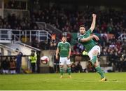 27 April 2018; Gearóid Morrissey of Cork City scores his side's first goal during the SSE Airtricity League Premier Division match between Cork City and Dundalk at Turner's Cross, in Cork. Photo by Eóin Noonan/Sportsfile