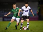 27 April 2018; Ronan Murray of Dundalk in action against Conor McCormack of Cork City during the SSE Airtricity League Premier Division match between Cork City and Dundalk at Turner's Cross, in Cork. Photo by Eóin Noonan/Sportsfile