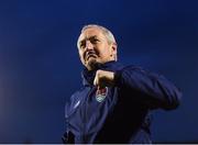27 April 2018; Cork City manager John Caulfield celebrates following the SSE Airtricity League Premier Division match between Cork City and Dundalk at Turner's Cross, in Cork. Photo by Eóin Noonan/Sportsfile