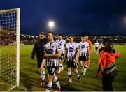 27 April 2018; Dundalk players are escorted off the pitch following the SSE Airtricity League Premier Division match between Cork City and Dundalk at Turner's Cross, in Cork. Photo by Eóin Noonan/Sportsfile