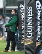 28 April 2018; Connacht head coach Kieran Keane ahead of the Guinness PRO14 Round 21 match between Connacht and Leinster at the Sportsground in Galway. Photo by Ramsey Cardy/Sportsfile