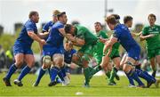 28 April 2018; Jarrad Butler of Connacht is tackled by Jack Conan, 2nd left, and Max Deegan of Leinster during the Guinness PRO14 Round 21 match between Connacht and Leinster at the Sportsground in Galway. Photo by Brendan Moran/Sportsfile