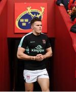 28 April 2018; Jacob Stockdale of Ulster prior to the Guinness PRO14 Round 21 match between Munster and Ulster at Thomond Park in Limerick. Photo by Tiegan Burke/Sportsfile