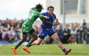 28 April 2018; James Lowe of Leinster is tackled by Niyi Adeolokun of Connacht during the Guinness PRO14 Round 21 match between Connacht and Leinster at the Sportsground in Galway. Photo by Ramsey Cardy/Sportsfile
