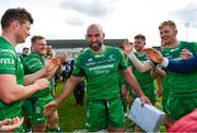 28 April 2018; John Muldoon of Connacht with teammates following the Guinness PRO14 Round 21 match between Connacht and Leinster at the Sportsground in Galway. Photo by Ramsey Cardy/Sportsfile