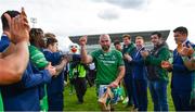 28 April 2018; John Muldoon of Connacht is applauded by teammates following the Guinness PRO14 Round 21 match between Connacht and Leinster at the Sportsground in Galway. Photo by Ramsey Cardy/Sportsfile