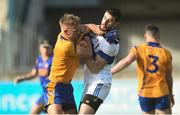 28 April 2018; Jonny Cooper of Na Fianna tussles with Lorcan Smyth of St Vincent's during the Dublin County Senior Football Championship Group 2 match between St Vincent's and Na Fianna at Parnell Park in Dublin. Photo by David Fitzgerald/Sportsfile