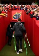 28 April 2018; CJ Stander of Munster and Ireland with the Triple Crown and Six Nations Championship trophies during half time of the Guinness PRO14 Round 21 match between Munster and Ulster at Thomond Park in Limerick. Photo by Diarmuid Greene/Sportsfile