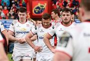 28 April 2018; Ulster players, from leftm Nick Timoney, Johnny McPhillips, and Sean Reidy after the Guinness PRO14 Round 21 match between Munster and Ulster at Thomond Park in Limerick. Photo by Diarmuid Greene/Sportsfile