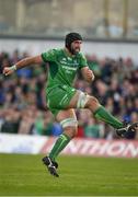 28 April 2018; John Muldoon of Connacht kicks a conversion during the Guinness PRO14 Round 21 match between Connacht and Leinster at the Sportsground in Galway. Photo by Brendan Moran/Sportsfile