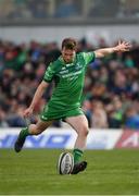 28 April 2018; Jack Carty of Connacht kicks a conversion during the Guinness PRO14 Round 21 match between Connacht and Leinster at the Sportsground in Galway. Photo by Brendan Moran/Sportsfile