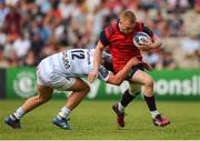 22 April 2018; Keith Earls of Munster is tackled by Henry Chavancy of Racing 92 during the European Rugby Champions Cup semi-final match between Racing 92 and Munster Rugby at the Stade Chaban-Delmas in Bordeaux, France. Photo by Brendan Moran/Sportsfile