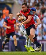 22 April 2018; JJ Hanrahan of Munster is tackled by Wenceslas Lauret of Racing 92 during the European Rugby Champions Cup semi-final match between Racing 92 and Munster Rugby at the Stade Chaban-Delmas in Bordeaux, France. Photo by Brendan Moran/Sportsfile