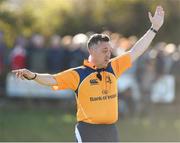 29 April 2018; Referee John Montayne during the Bank of Ireland Provincial Towns Cup Final match between Tullow RFC and Enniscorthy RFC, at Wicklow RFC, Wicklow. Photo by Matt Browne/Sportsfile