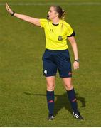 11 March 2018; Referee Emma Cleary during the Continental Tyres Women’s National League match between Galway WFC and Cork City FC at Eamonn Deacy Park in Galway. Photo by Harry Murphy/Sportsfile