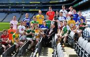 30 April 2018; Tom Dillon, GPA CEO, centre, with players during the Christy Ring, Nicky Rackard, Lory Meagher & Joe McDonagh Competitions Launch at Croke Park in Dublin. Photo by Sam Barnes/Sportsfile