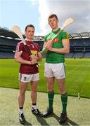 30 April 2018; Eoin Price of Westmeath with Damien Healy of Meath during the McDonagh competition launch at Croke Park in Dublin. Photo by Eóin Noonan/Sportsfile