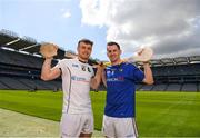 30 April 2018; Paul Hoban of Warwickshire with Patrick Walsh of Longford during the Rackard competition launch at Croke Park in Dublin. Photo by Eóin Noonan/Sportsfile