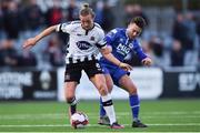 30 April 2018; John Mountney of Dundalk in action against Jamie Lennon of St Patrick's Athletic during the SSE Airtricity League Premier Division match between Dundalk and St Patrick's Athletic at Oriel Park in Dundalk, Co Louth. Photo by Harry Murphy/Sportsfile