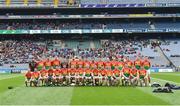 31 March 2018; The Carlow squad before the Allianz Football League Division 4 Final match between Carlow and Laois at Croke Park in Dublin. Photo by Piaras Ó Mídheach/Sportsfile
