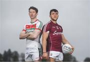 1 May 2018; David Clarke of Mayo and Damien Comer of Galway at the launch of the Connacht GAA Football Championship at the Connacht GAA Centre in Bekan, Claremorris, Co Mayo. Photo by Eóin Noonan/Sportsfile