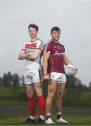 1 May 2018; David Clarke of Mayo and Damien Comer of Galway at the launch of the Connacht GAA Football Championship at the Connacht GAA Centre in Bekan, Claremorris, Co Mayo. Photo by Eóin Noonan/Sportsfile