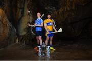 2 May 2018; Fergal Whitely of Dublin with Jason McCarthy of Clare at the launch of the Bord Gáis Energy GAA Hurling U21 All-Ireland Championship at Mitchelstown Caves in Cork. The 2018 campaign begins on May 7th with Clare hosting current holders Limerick in Ennis. Follow all of the action at #HurlingToTheCore. Photo by Eóin Noonan/Sportsfile