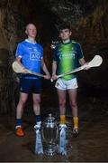 2 May 2018; Fergal Whitely of Dublin with Ryan Elliot of Antrim at the launch of the Bord Gáis Energy GAA Hurling U21 All-Ireland Championship at Mitchelstown Caves in Cork. The 2018 campaign begins on May 7th with Clare hosting current holders Limerick in Ennis. Follow all of the action at #HurlingToTheCore. Photo by Eóin Noonan/Sportsfile
