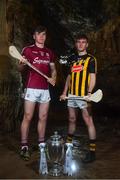 2 May 2018; Jack Canning of Galway with Richie Leahy of Kilkenny at the launch of the Bord Gáis Energy GAA Hurling U21 All-Ireland Championship at Mitchelstown Caves in Cork. The 2018 campaign begins on May 7th with Clare hosting current holders Limerick in Ennis. Follow all of the action at #HurlingToTheCore. Photo by Eóin Noonan/Sportsfile