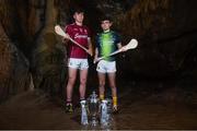 2 May 2018; Jack Canning of Galway with Ryan Elliot of Antrim at the launch of the Bord Gáis Energy GAA Hurling U21 All-Ireland Championship at Mitchelstown Caves in Cork. The 2018 campaign begins on May 7th with Clare hosting current holders Limerick in Ennis. Follow all of the action at #HurlingToTheCore. Photo by Eóin Noonan/Sportsfile
