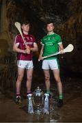 2 May 2018; Jack Canning of Galway with Paudie Feehan of Tipperary at the launch of the Bord Gáis Energy GAA Hurling U21 All-Ireland Championship at Mitchelstown Caves in Cork. The 2018 campaign begins on May 7th with Clare hosting current holders Limerick in Ennis. Follow all of the action at #HurlingToTheCore. Photo by Eóin Noonan/Sportsfile