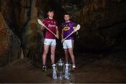 2 May 2018; Jack Canning of Galway with Rory O'Connor of Wexford at the launch of the Bord Gáis Energy GAA Hurling U21 All-Ireland Championship at Mitchelstown Caves in Cork. The 2018 campaign begins on May 7th with Clare hosting current holders Limerick in Ennis. Follow all of the action at #HurlingToTheCore. Photo by Eóin Noonan/Sportsfile