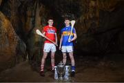 2 May 2018; Darragh Fitzgibbon of Cork with Paudie Feehan of Tipperary at the launch of the Bord Gáis Energy GAA Hurling U21 All-Ireland Championship at Mitchelstown Caves in Cork. The 2018 campaign begins on May 7th with Clare hosting current holders Limerick in Ennis. Follow all of the action at #HurlingToTheCore. Photo by Eóin Noonan/Sportsfile
