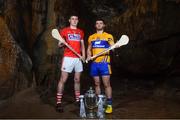 2 May 2018; Darragh Fitzgibbon of Cork with Jason McCarthy of Clare at the launch of the Bord Gáis Energy GAA Hurling U21 All-Ireland Championship at Mitchelstown Caves in Cork. The 2018 campaign begins on May 7th with Clare hosting current holders Limerick in Ennis. Follow all of the action at #HurlingToTheCore. Photo by Eóin Noonan/Sportsfile