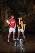 2 May 2018; Darragh Fitzgibbon of Cork with Richie Leahy of Kilkenny at the launch of the Bord Gáis Energy GAA Hurling U21 All-Ireland Championship at Mitchelstown Caves in Cork. The 2018 campaign begins on May 7th with Clare hosting current holders Limerick in Ennis. Follow all of the action at #HurlingToTheCore. Photo by Eóin Noonan/Sportsfile